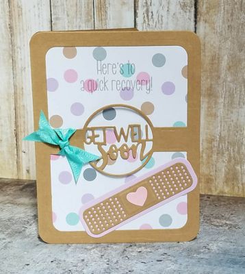 get well soon
Sizzix Card, Rounded Corners w/Circle Drop-ins .  words4bandages. bandage dies
Keywords: words4bandages