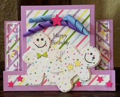 *happy birthday
gingerbread dies. sizzix kind sentiments step up. papers tsol.
