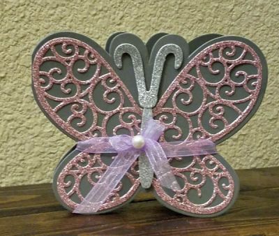 sparkle
butterfly fold it card die set

