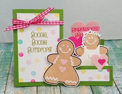 *goodie gumdrops
GIRLgingerbread2stamp + dies. sizzix heart step up card die set. inks TSOL.
