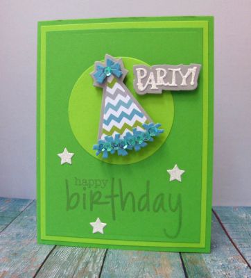 *birthday
Sizzix birthday stamp. Tsol papers and embellishments 
