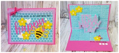 happy day
happy statement word stamps/die set. it's a happy day 3d drop in die set. bee triplit. stitched rectangle dies. papers, embellishments and inks tsol.
