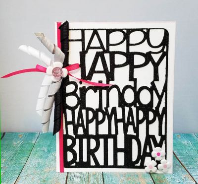Happy birthday
happy birthday card front die set. tsol embellishments
