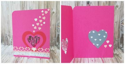 love
sizzix dotted heart dies. tsol papers and washi tape
