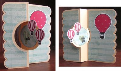 hello.  miss you
flip it card using hot4balloons stamp/die set
