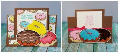 eat more hole foods
donuts2stamp patterns4donuts and dies sizzix kind sentiment step up card die set tsol markers and inks

