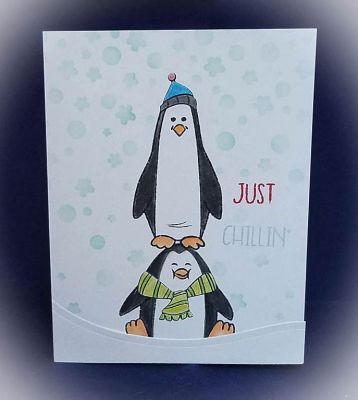 just chillin
penguins2stamp. snow stencil. border dies
