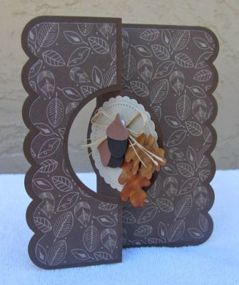 *fall
leaf triplits die set.  circle #2 framelit flip it
