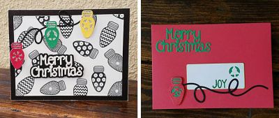 *Christmas lights
sizzix mini christmas lights stamps and dies. mini scalloped edge envelope die
