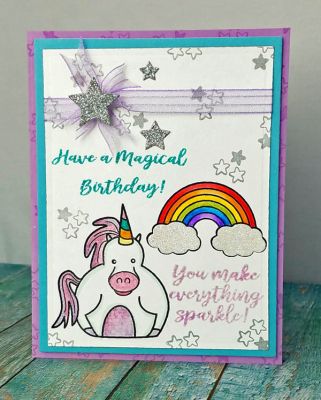 have a magical
unicornpudgie. tsol inks and markers. star triplits
