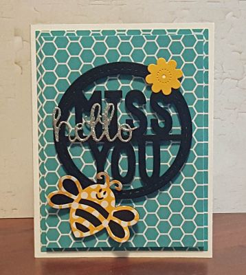 *hello, miss you
miss you circle die. bee triplit. mini flower die. hello (notebook edge die set)
