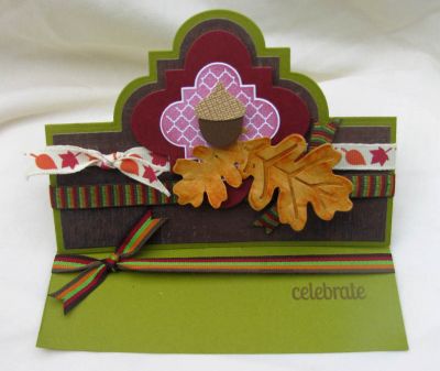 *celebrate fall
playful stand up. playful stamps/dies.  leaf triplits
