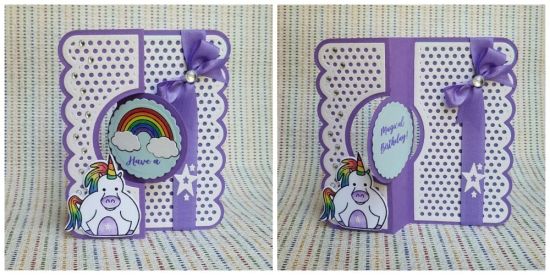 magical birthday
scallop edge circle flip it. unicorn pudgie
