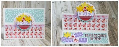 get well soon
sizzix get well soon bandage stamps and dies. sizzix scallop stand up. sizzix ladybug stamp from sizzix window stamps and dies. tsol papers/inks.
