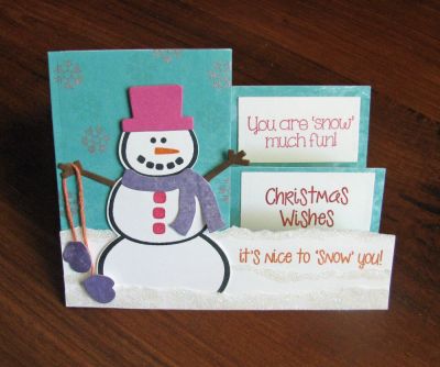 *nice to snow you
step up card

