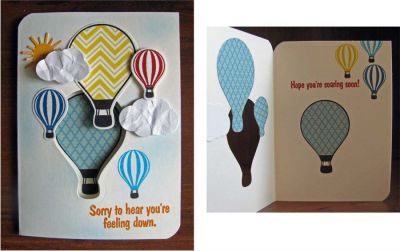 hope you're soaring soon
hot4balloons stamps and dies window card.  loooove this set!  :)
