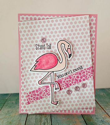 *stand tall
flamingos2stamp. stitched rectangle dies. all products TSOL.
