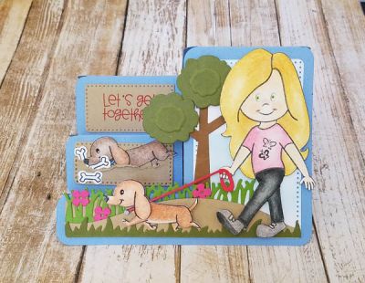 walk in the park...
stephie doll 1. sizzix tree step up die set. tsol border dies. tsol grass die
