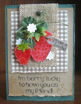 berry lucky
strawberries2stamp; mini flower die; label from fancy edge flip it die set; you are a sweetie stamp from pb&j2enjoy
