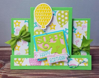 happy 1st birthday
minidoublebanner2stamp. cute as a bug step up die card set. tsol inks. balloons2stampandcut
