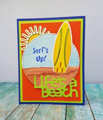 surf's up
summer4fun + dies. tsol beach word. dotted circle die. layering rectangle dies. tsol markers and ink
