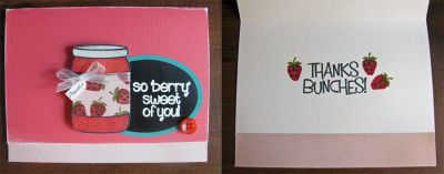 * Thanks bunches
strawberries2stamp; pb&j2enjoy; crazy4daisies
