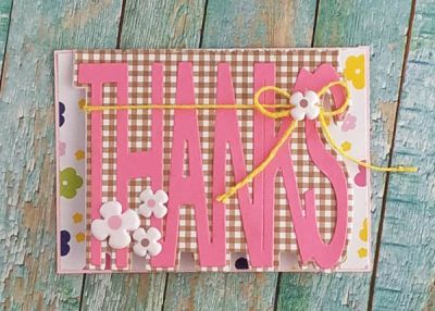 thanks
mini thanks card die. tsol papers and embellishments
