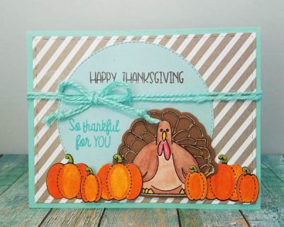 Happy Thanksgiving
turkey pudgie + dies. stitched rectangle die. stitched circle die. tsol papers and inks
