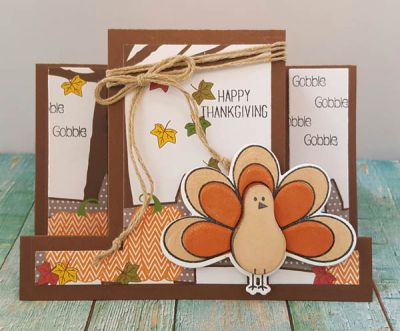 *gobble until you wobble
sizzix turkey dies/stamps. sizzix step up. tsol papers.

