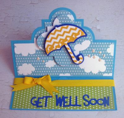 *get well soon
... playful stand up card
