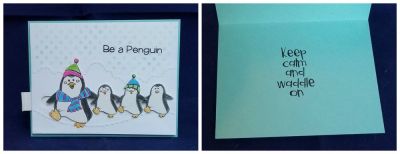 be a penguin
waddlepenguins2stamps. penny slider die. border dies. small dotted background die as stencil
