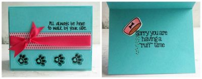 *I'll always walk by your side
treats4cookie.  paw and food dish dies from cat2stamp
