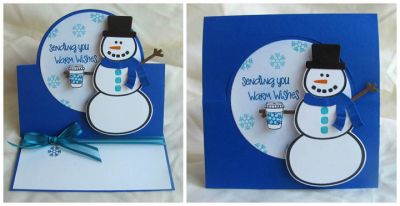 *warm wishes
bigZ circle stand up card die; snowman2build stamp and die set; snowflake from stamp2build; coffee cup from coffee4two.  :)
