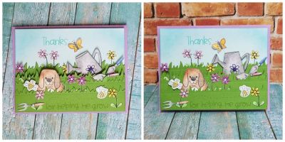 thanks
*tilt card* garden2stamp, dogsugarpudgie2, tsol border dies, butterfly2stamp, bee4me
