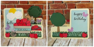 for you
goodies4wheelbarrow. wheelbarrow2stamp. sizzix tree step up. butterflies from mini happy day step up
