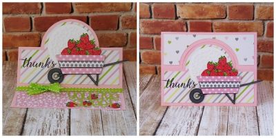 thanks
wheelbarrow2stamp + dies, circle stand up card die set. you are sweet die from watermelon die set. tsol papers and inks
