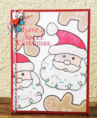 *christmas cookies
gingerbread2stamp. more gingerbread2stamp. santa2stamp.  I added POP fingernail polish to beard for sprinkles. glitter was added to mustache/hat with dimensional glaze. whole thing sprizted with perfect pearls.
Keywords: santa2stamp