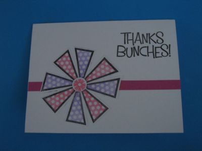 Crazy 4 Daisies Thank you card cover
