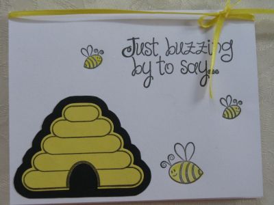 Bumble Bee Thank you Card cover
