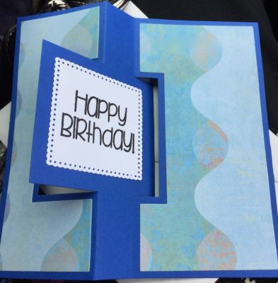 Birthday Cupcake Square Flip-its inside card
