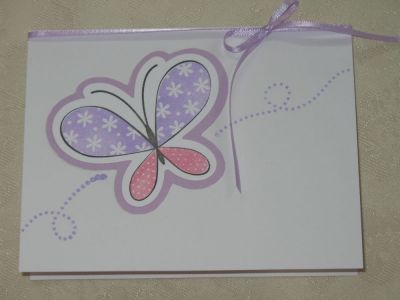 Butterfly Thank you card cover
