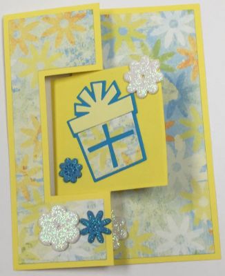 Birthday Square Flip-its card.
