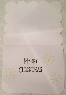 Christmas tree triplit Drop-ins card - inside
