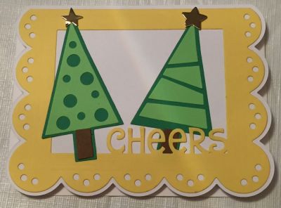 Christmas tree triplit Drop-ins card - Outside

