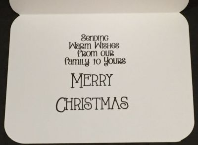 Christmas inside card
