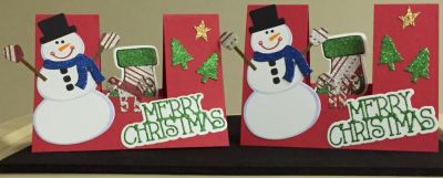 Merry Christmas Step-Ups cards for two Preschool teachers
