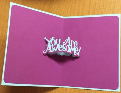 Inside of thank you card
