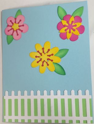 Birthday card - outside
Flowers from the 3D drop-ins flower set
