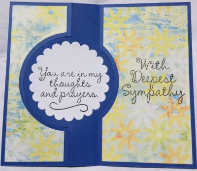 Sympathy Card #1 inside 
