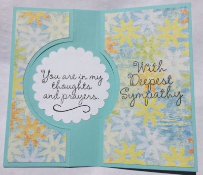 Sympathy card #2 inside
